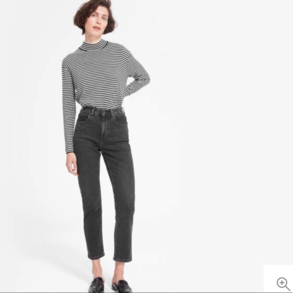 Everlane The Cheeky Straight Jean Washed Black